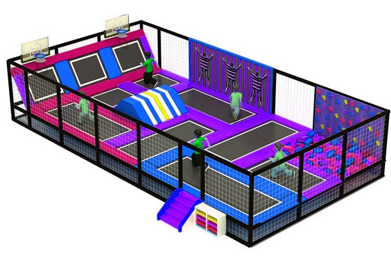 Trampoline Park KVCTP0166- Khu vui chơi công viên bạt nhún - Sàn nhún nhảy