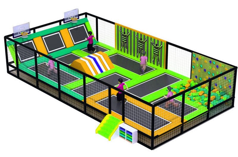 Trampoline Park KVCTP0166- Khu vui chơi công viên bạt nhún - Sàn nhún nhảy