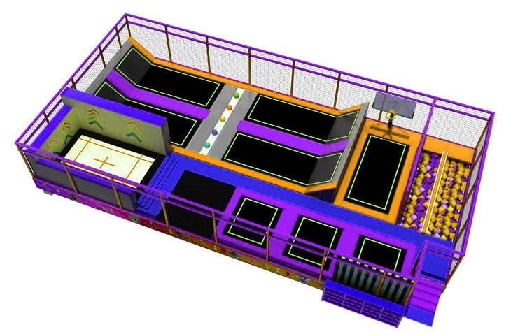 Khu vui chơi KVCTP0163- Trampoline park Sàn nhún nhảy Model Trampoline Kinh Bắc