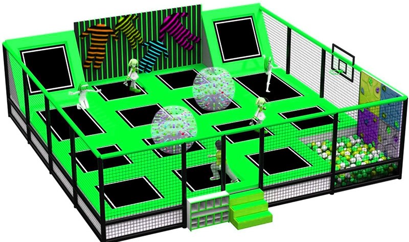 Trampoline Park KVCTP0168- Khu vui chơi công viên bạt nhún - Sàn nhún nhảy