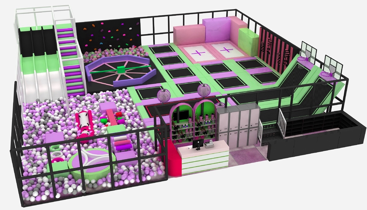 Trampoline Park KVCTP3501- Đấu trường bạt nhún - Đấu trường nhún nhảy tổ hợp vui chơi giải trí