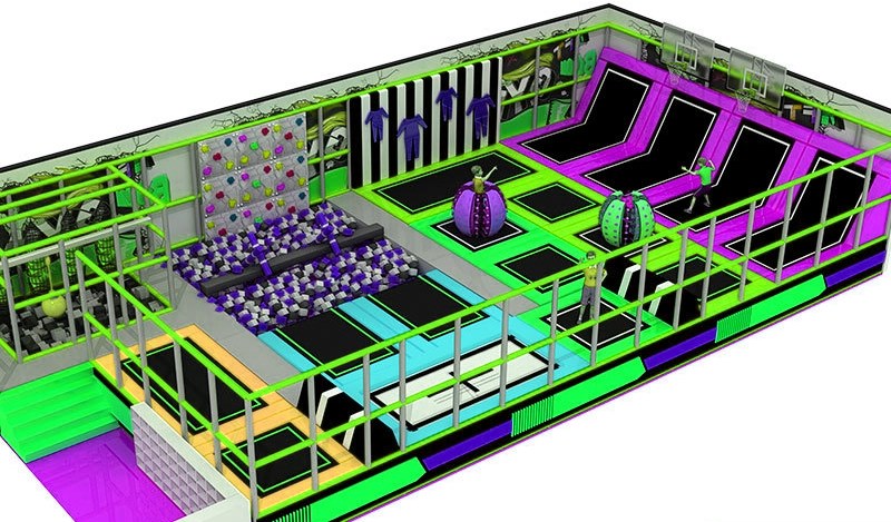 Trampoline Park KVCTP1509- Khu vui chơi công viên bạt nhún - Sàn nhún nhảy vui nhộn