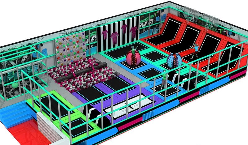 Trampoline Park KVCTP1509- Khu vui chơi công viên bạt nhún - Sàn nhún nhảy vui nhộn