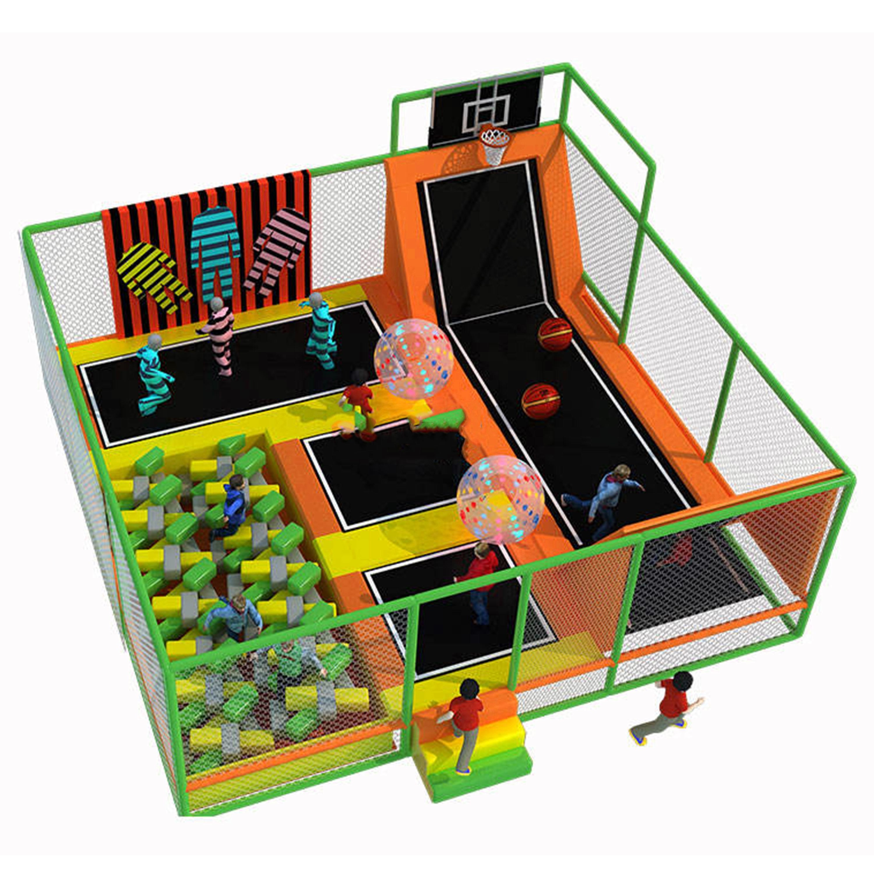 Khu vui chơi KVCTP0160- Trampoline park Sàn nhún nhảy Model Trampoline Kinh Bắc