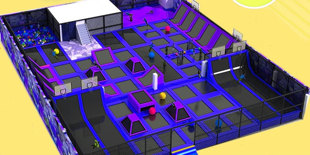 Trampoline arena KVCTP5917- Đấu trường bạt nhún nhào lộn nhún nhảy chuẩn quốc tế thể thao olympic