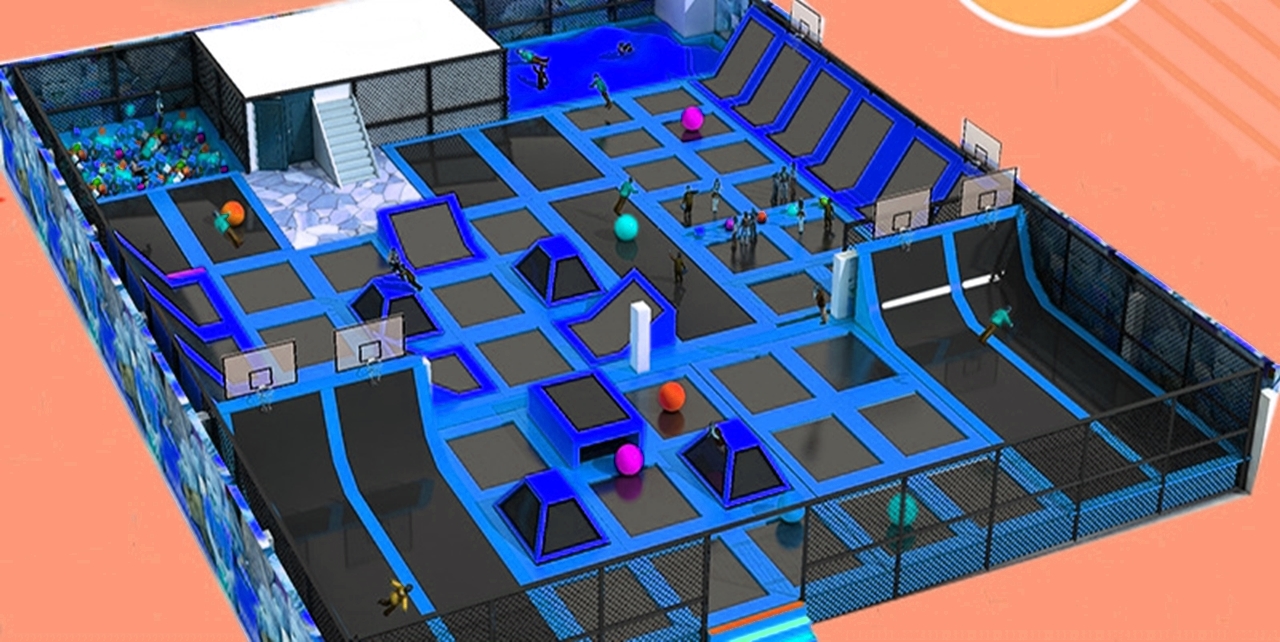 Trampoline arena KVCTP5917- Đấu trường bạt nhún nhào lộn nhún nhảy chuẩn quốc tế thể thao olympic