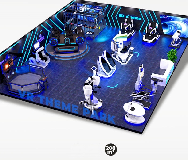 VR GAME MÔ PHỎNG KVCGE1025- 200m2 công viên vui chơi mô phỏng thực tế ảo hấp dẫn