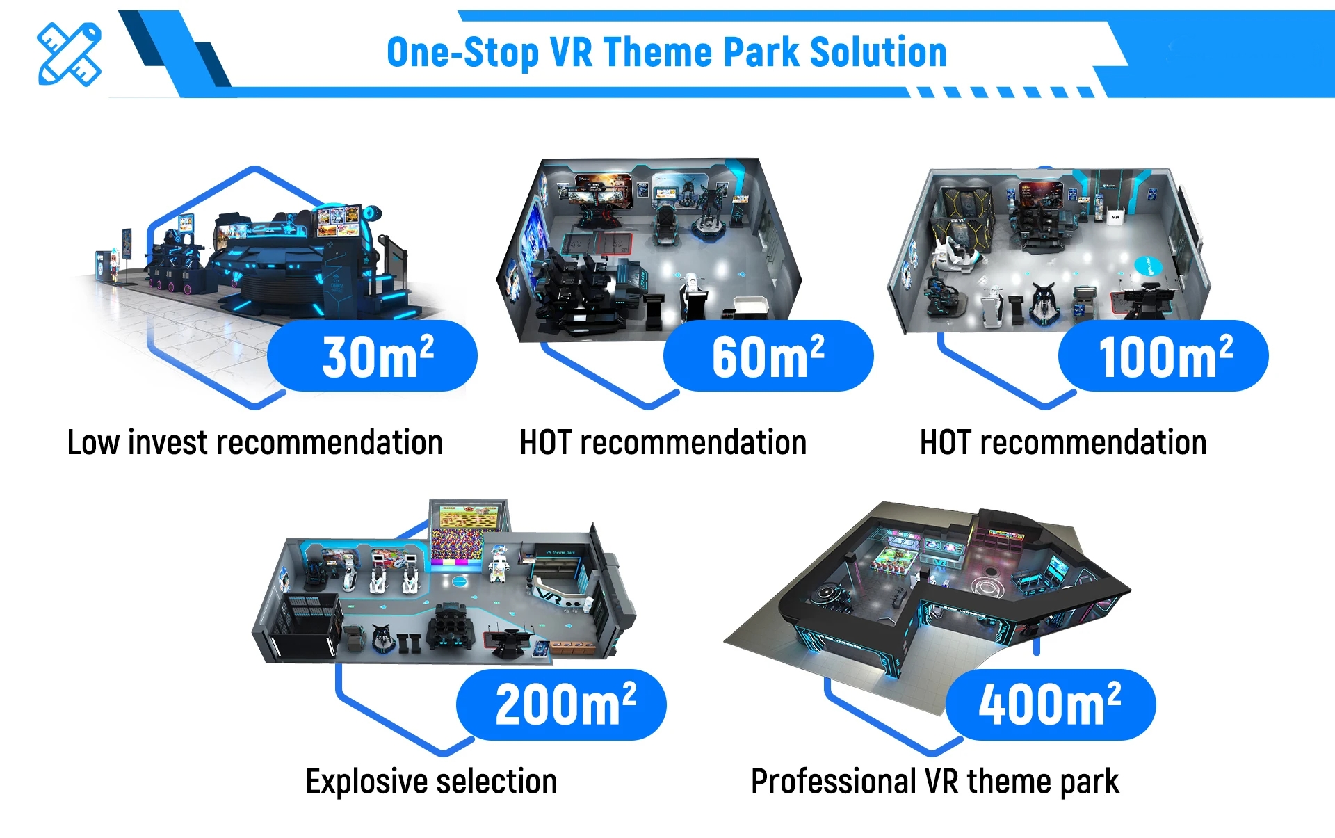 Công viên VR KVCGE1022- 620m2 Khu VR game giải trí thực tế ảo  - Game thùng siêu thị giải trí VR hấp dẫn