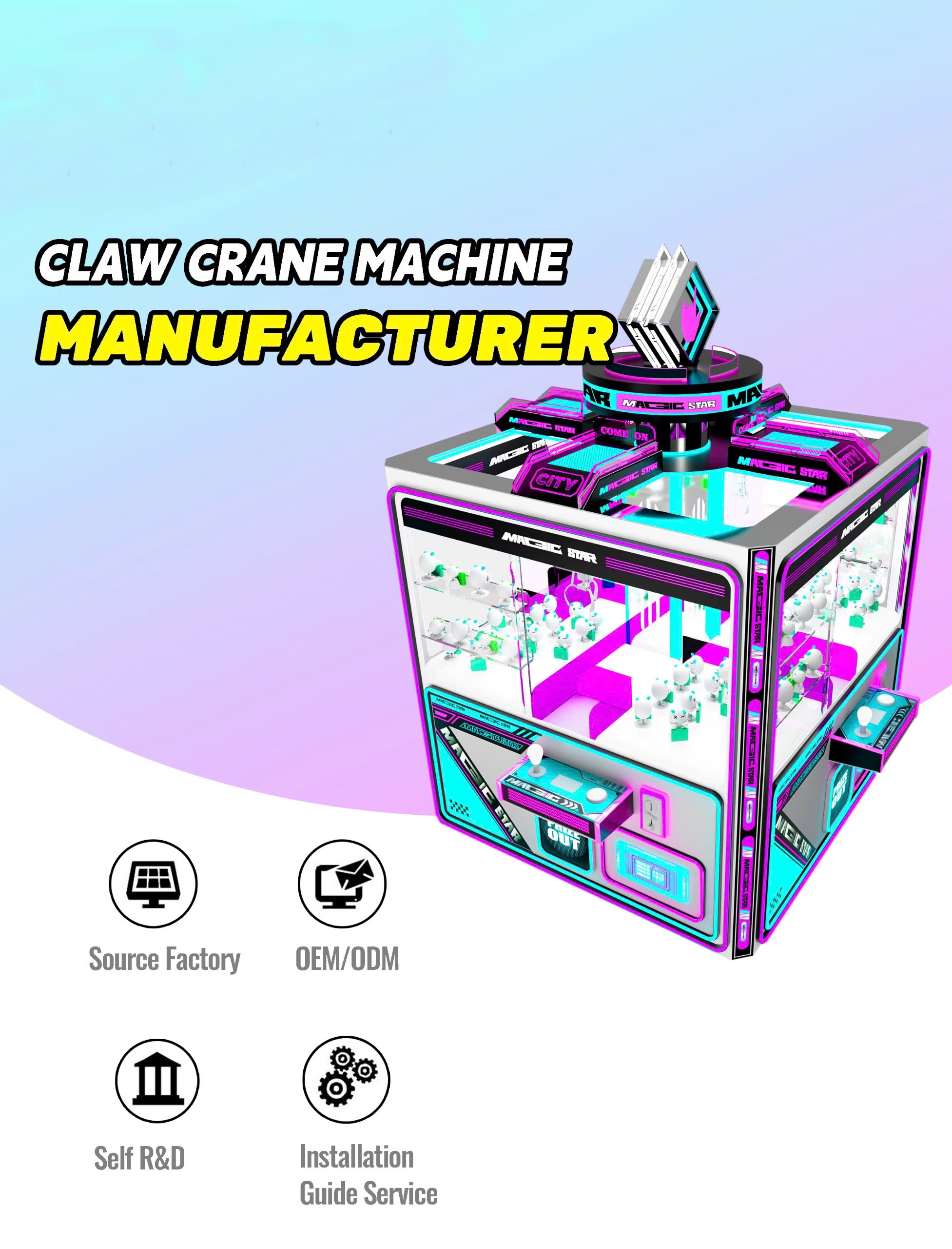 Máy gắp gấu - Máy game găp thú giải trí 4 người chơi MGGKB09 Đồ Chơi Kinh Bắc 2025