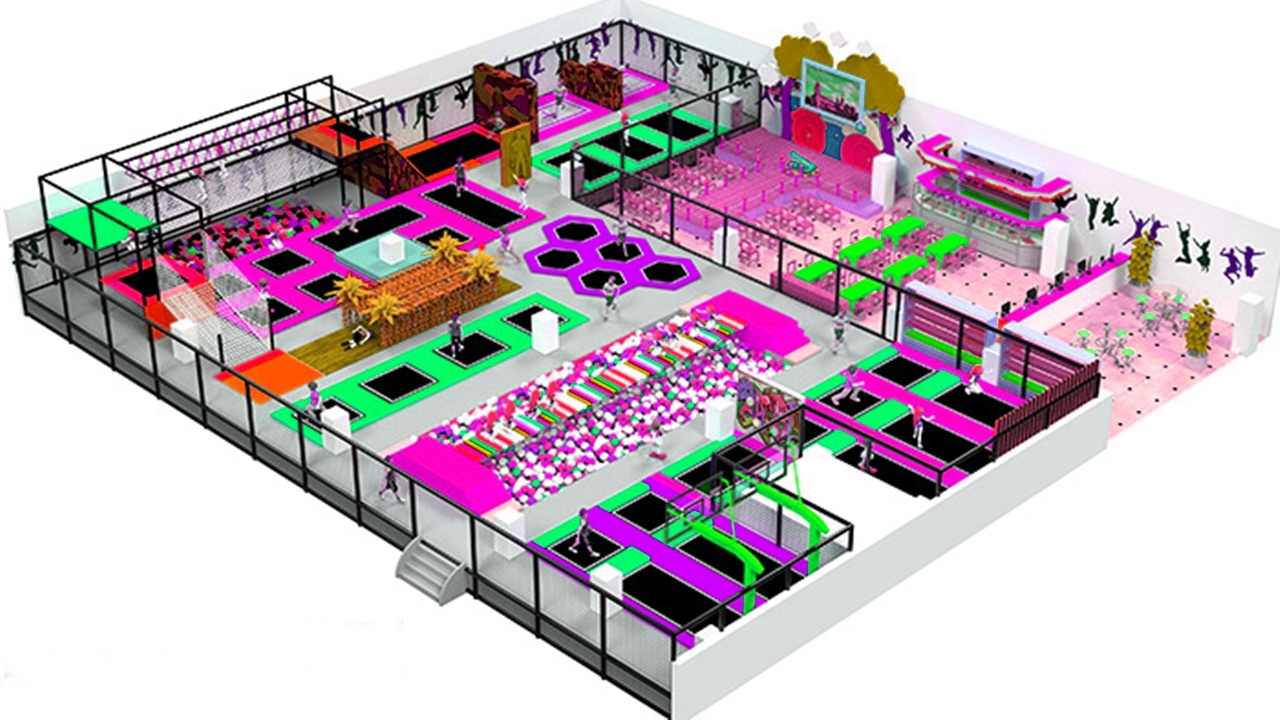 Tổ hợp khu vui chơi KVCTE9102- Đầu tư khu vui chơi giải trí rộng lớn -  Top indoor playground Arena