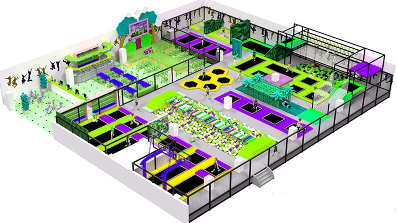 Tổ hợp khu vui chơi KVCTE9102- Đầu tư khu vui chơi giải trí rộng lớn -  Top indoor playground Arena