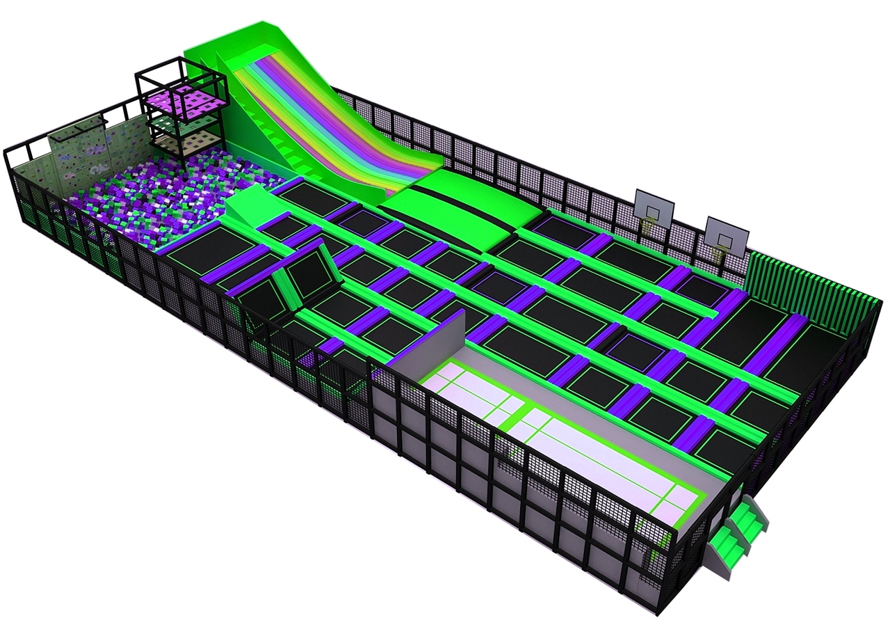 Trampoline arena KVCTP5911- Đấu trường bạt nhún nhào lộn nhún nhảy chuẩn quốc tế thể thao olympic