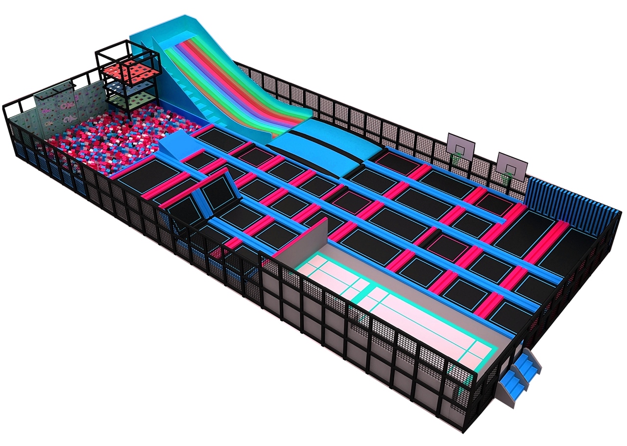 Trampoline arena KVCTP5911- Đấu trường bạt nhún nhào lộn nhún nhảy chuẩn quốc tế thể thao olympic