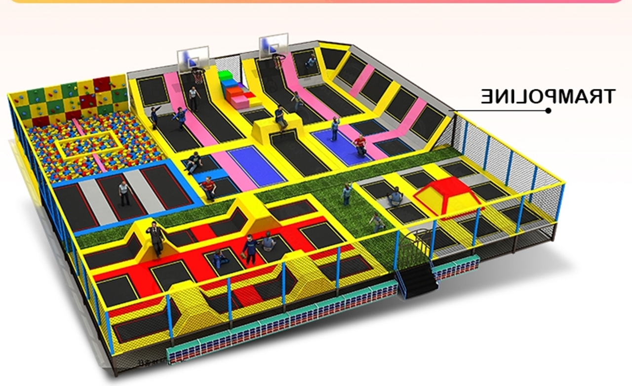 Đấu trường nhún nhảy KVCTP5921- Trampoline galaxy arena chuẩn quốc tế - Công viên bạt nhún thể thao