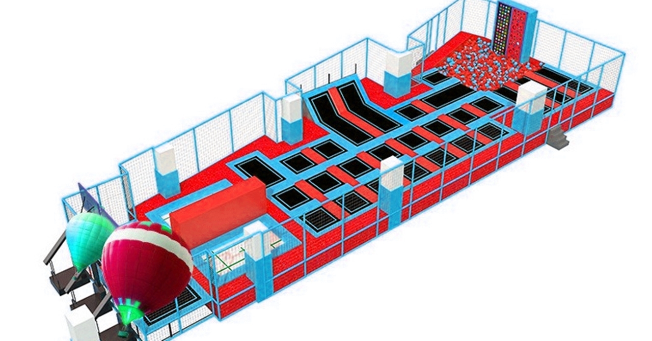 Khu Trampoline park KVCTP5941- Trampoline Arena chuẩn quốc tế - Công viên bạt nhún thể thao