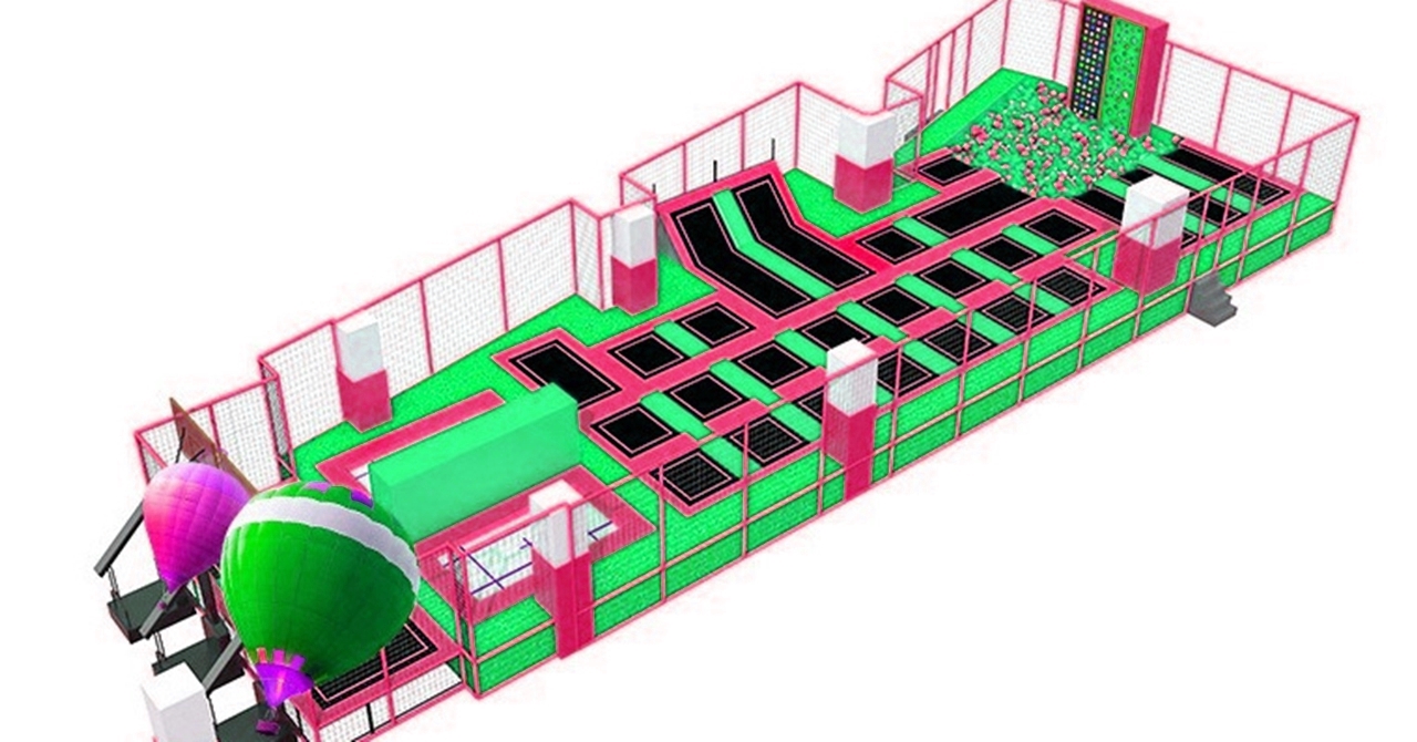 Khu Trampoline park KVCTP5941- Trampoline Arena chuẩn quốc tế - Công viên bạt nhún thể thao