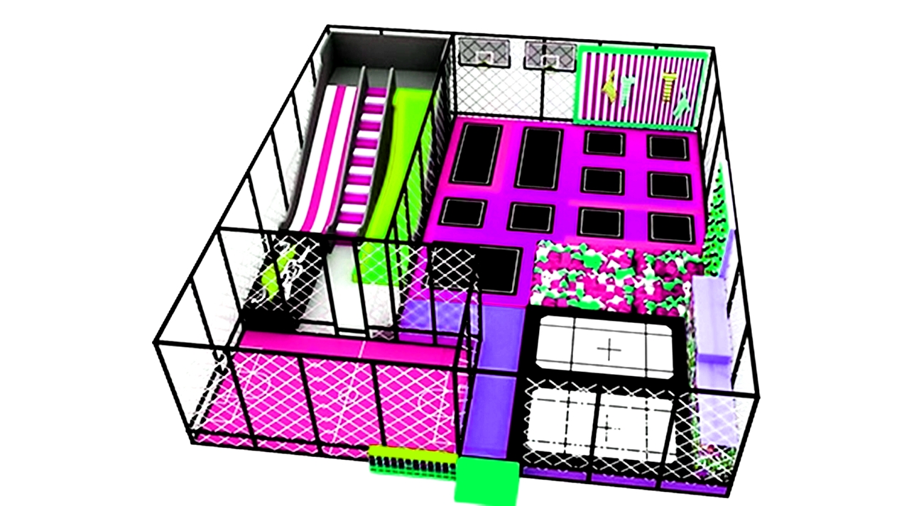 Công viên bạt nhún KVCTP1516- Trampoline jum arena - Sàn nhún nhảy vui nhộn hấp dẫn