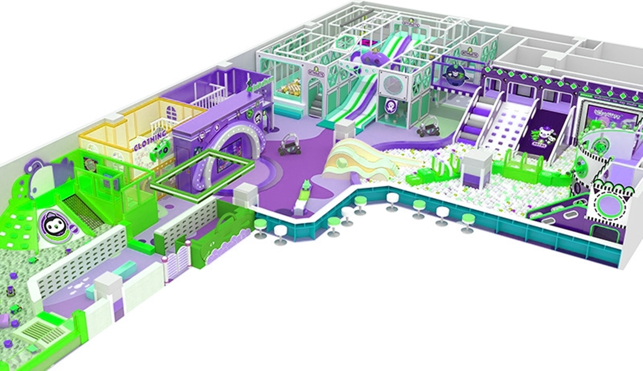 Đầu tư khu vui chơi KVCTE 5827-Thiết kế 3D báo giá thi công trọn gói khu vui chơi - Indoor playground