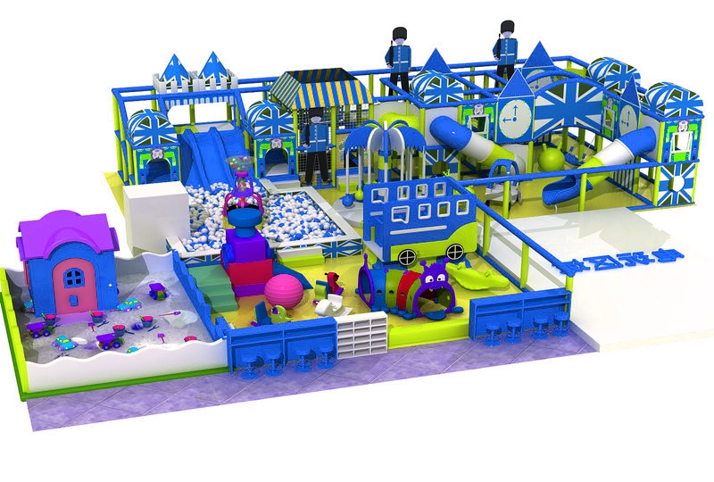 Khu vui chơi KVCTE13125- Nhà bóng liên hoàn cầu trượt giải trí trong nhà - Indoor PlayGround