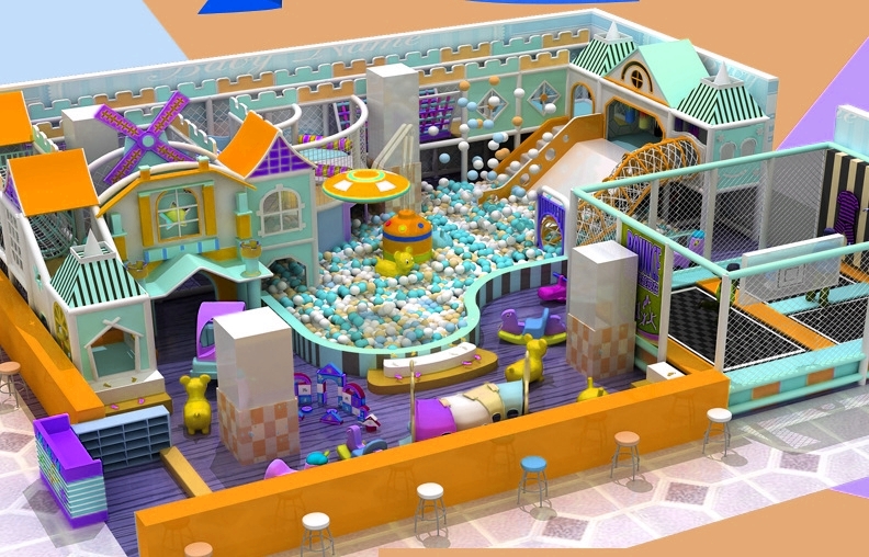 Indoor Playground KVCTE13115- Khu vui chơi liên hoàn cầu trượt nhà bóng - Indoor PlayGround