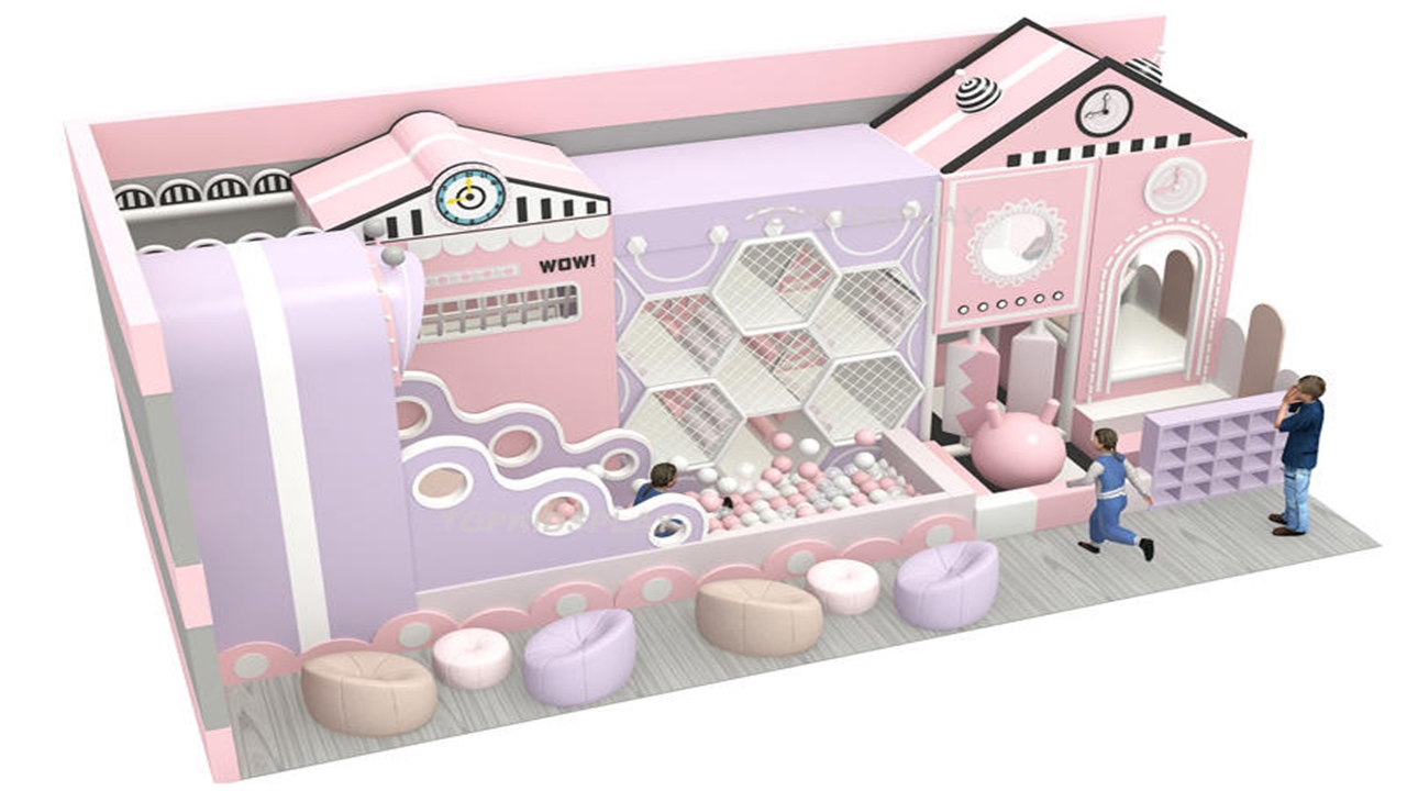 Báo giá khu nhà bóng liên hoàn KVCTE0107 tổ ong phong cách - Indoor playground KVCTE0107