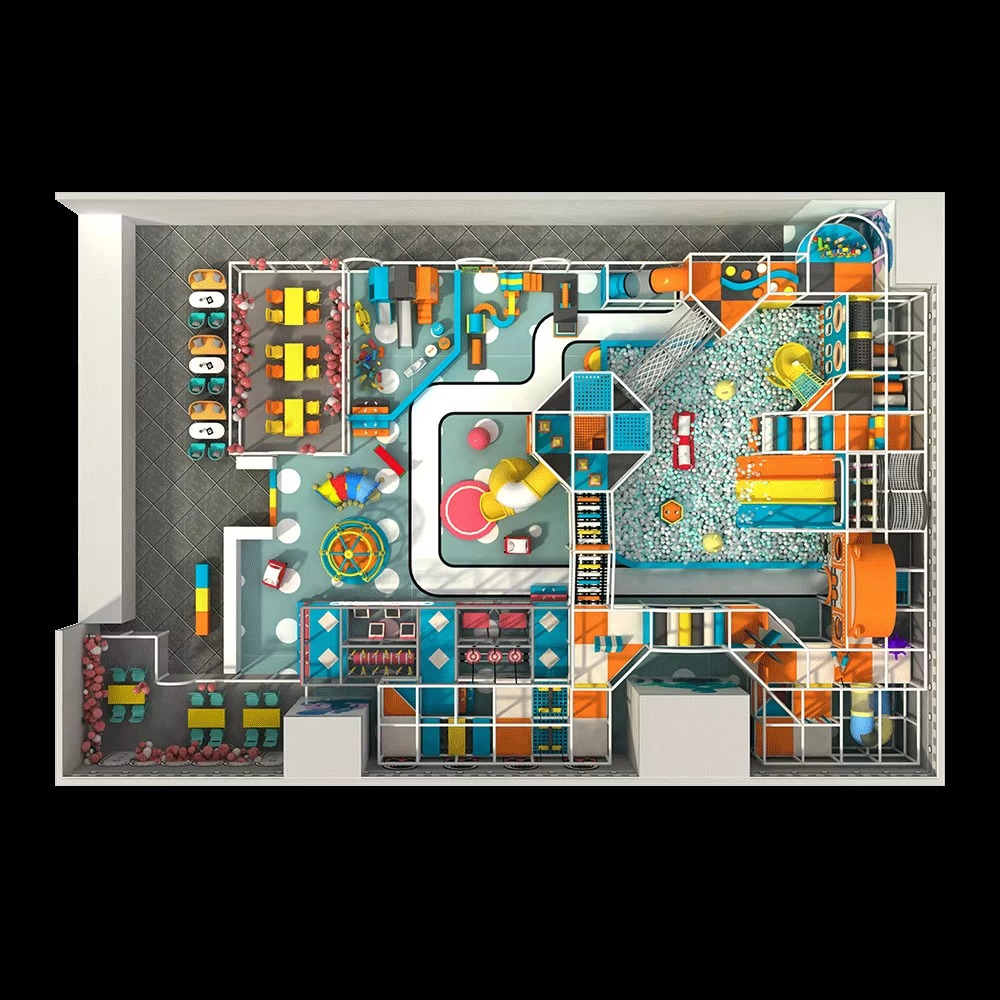 Nhà liên hoàn 2025 Indoor playground NLHKB05 Dochoikinhbac- Thiết kế độc đào hấp dẫn