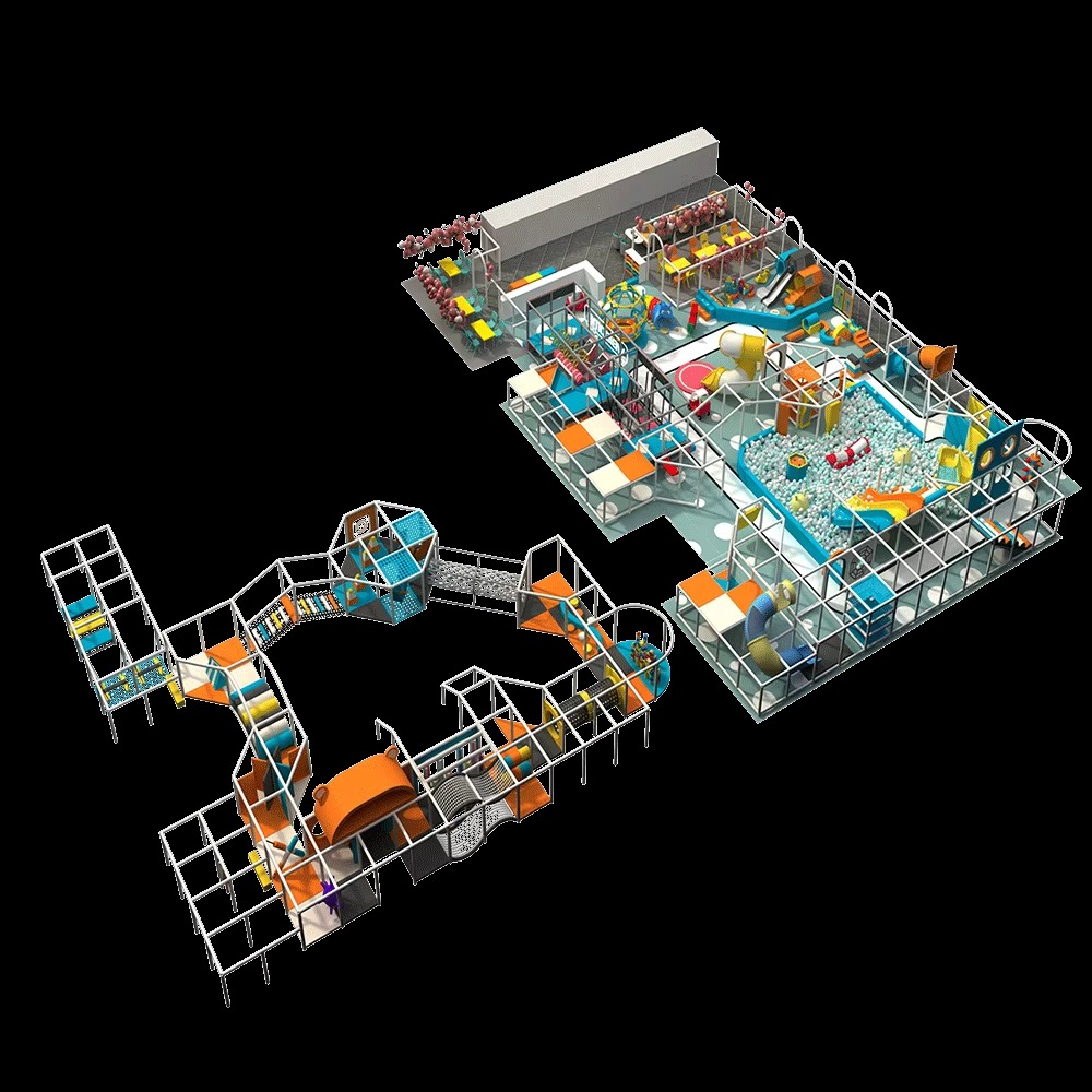 Nhà liên hoàn 2025 Indoor playground NLHKB05 Dochoikinhbac- Thiết kế độc đào hấp dẫn