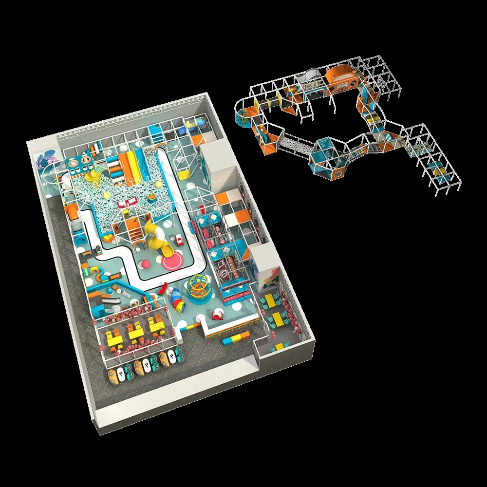 Nhà liên hoàn 2025 Indoor playground NLHKB05 Dochoikinhbac- Thiết kế độc đào hấp dẫn