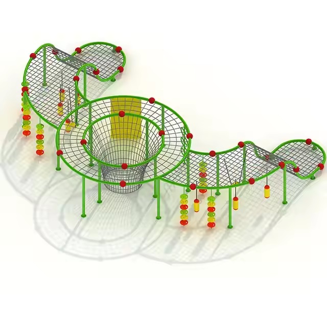 Trò chơi leo núi dây thừng liên hoàn LNDTKB16 Dochoikinhbac- Trò chơi ngoài trời hấp dẫn
