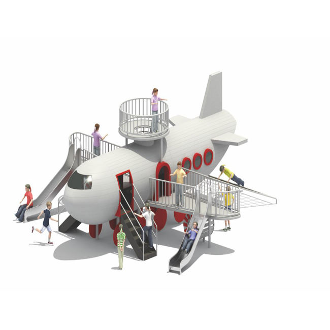 Báo giá Bộ vận động leo núi cầu trượt máy bay siêu to khổng lồ công viên vui chơi ngoài trời- Model KLHCV0111