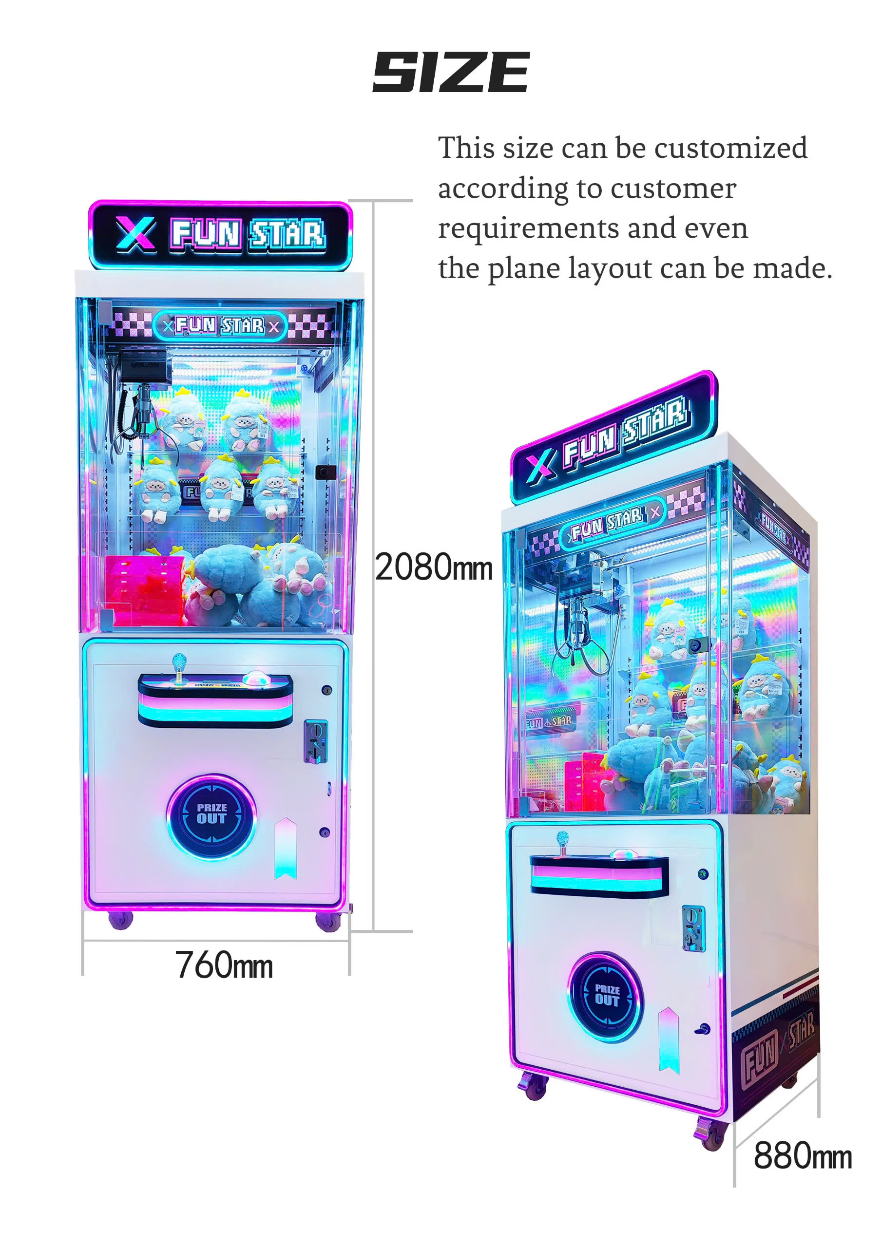 Máy gắp gấu - Máy game găp thú giải trí FUN STAR MGGKB05 Đồ Chơi Kinh Bắc 2025