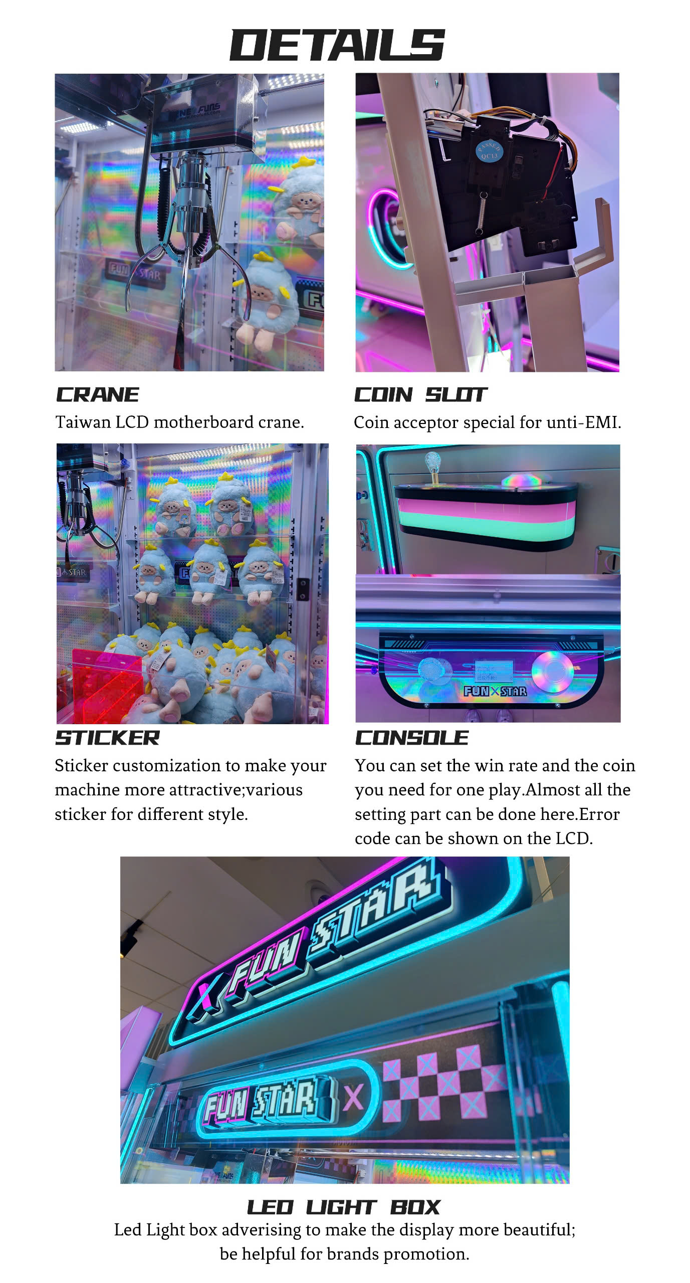 Máy gắp gấu - Máy game găp thú giải trí FUN STAR MGGKB05 Đồ Chơi Kinh Bắc 2025