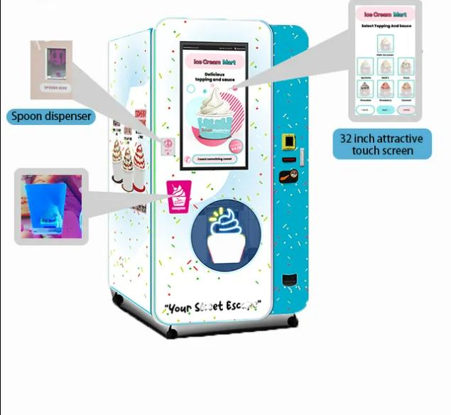 Máy Bán Hàng Kem Tự Động_BHTDKB19_Dochoikinhbac_ Giải trí thu hút hấp dẫn
