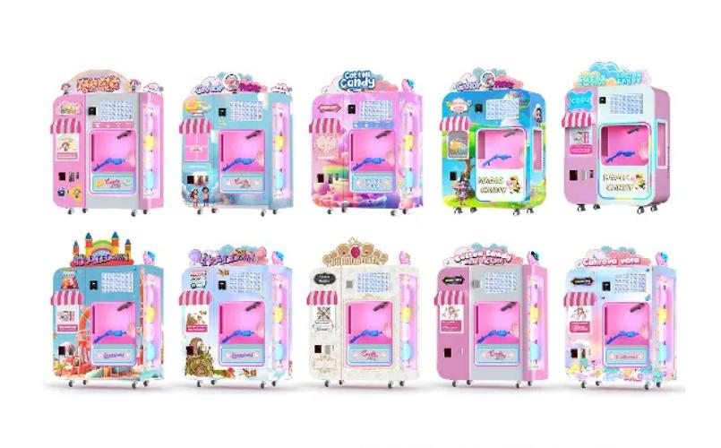 Máy Bán Hàng Kem Bông Tự Động_BHTDKB18_Dochoikinhbac_ Giải trí thu hút hấp dẫn