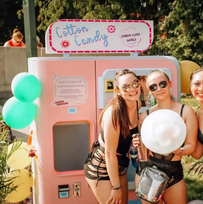 Máy Bán Hàng Kem Bông Tự Động_BHTDKB18_Dochoikinhbac_ Giải trí thu hút hấp dẫn