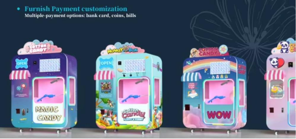 Máy Bán Hàng Kem Bông Tự Động_BHTDKB18_Dochoikinhbac_ Giải trí thu hút hấp dẫn