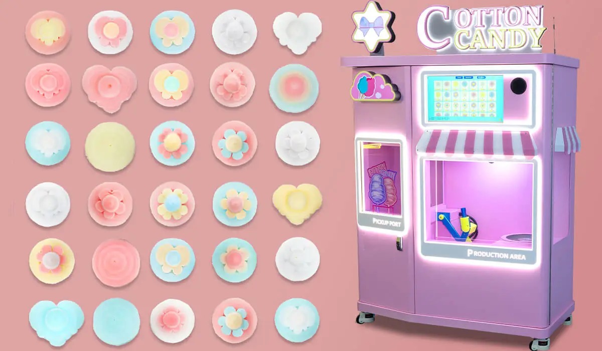 Máy làm kẹo bông gòn không cần người trông coi MLKBG01 Dochoikinhbac Vận hành thân thiện với người dùng