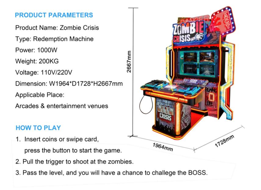 Máy game bắn súng - Máy bắn súng Zombie giải trí MBSKB11 Đồ Chơi Kinh Bắc 2025