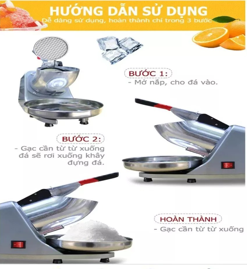 Máy bào đá tuyết siêu min new  SEKAKB2 Dochoikinhbac Thế hệ mới dành cho khu vui chơi giải trí