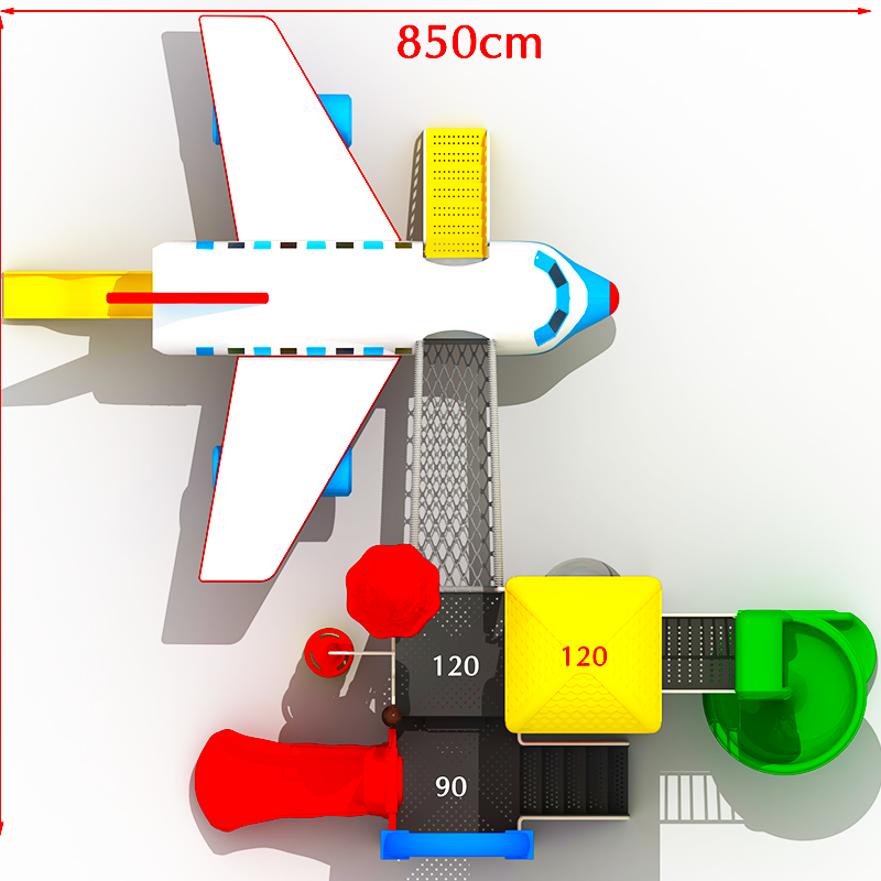 Báo giá Máy bay liên hoàn cầu trượt sân chơi vui chơi giải trí công viên Beijing plane slide