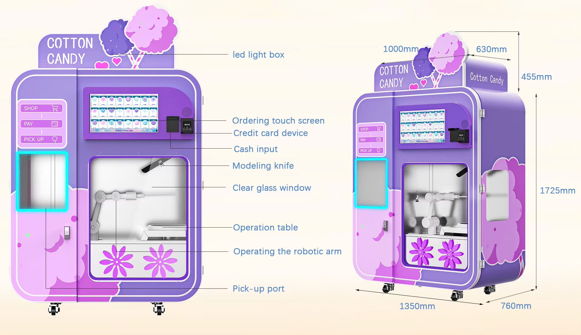 Máy Bán Hàng Kem Tự Động_BHTDKB15_Dochoikinhbac_ Giải trí thu hút hấp dẫn
