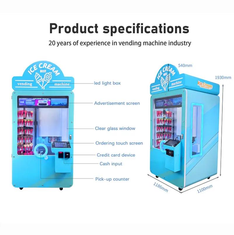 Máy Bán Hàng Kem Tự Động_BHTDKB14_Dochoikinhbac_ Giải trí thu hút hấp dẫn