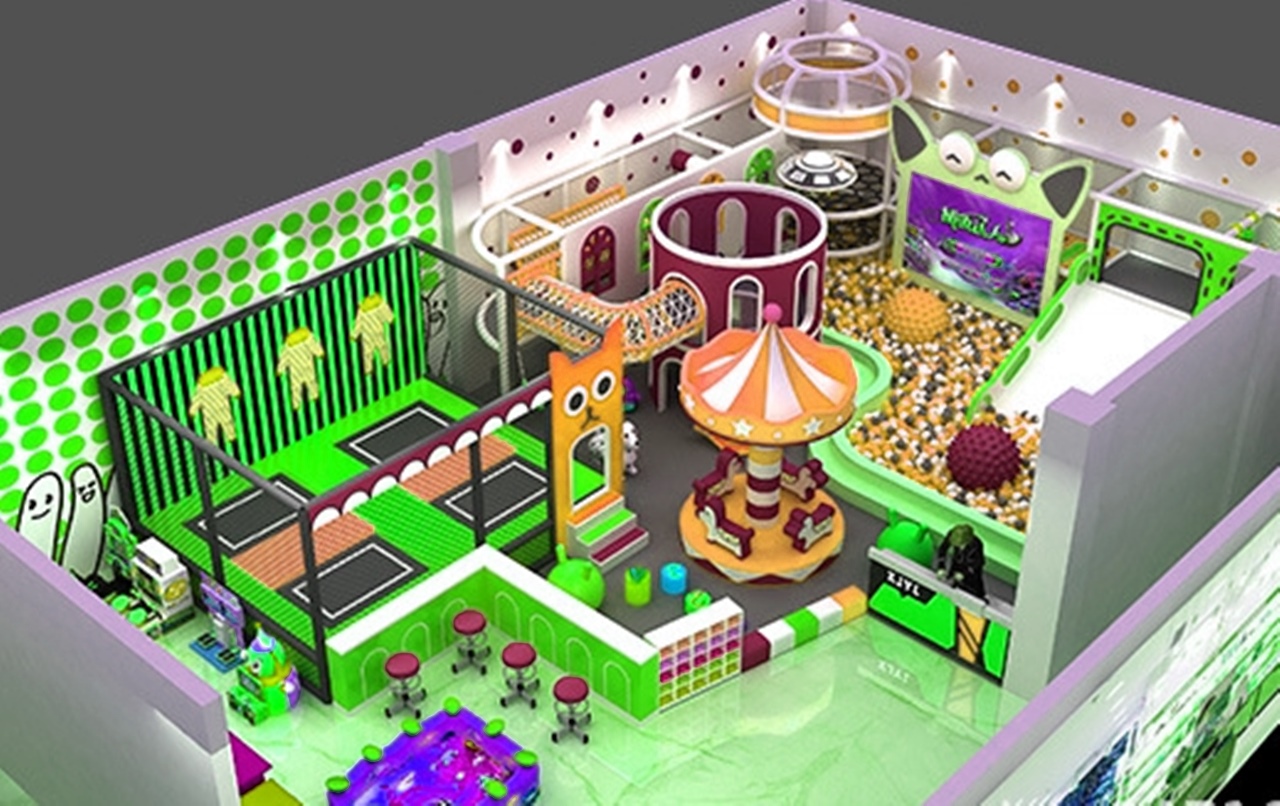 Khu vui chơi KVCTE13127- Nhà bóng liên hoàn cầu trượt giải trí trong nhà - Indoor PlayGround