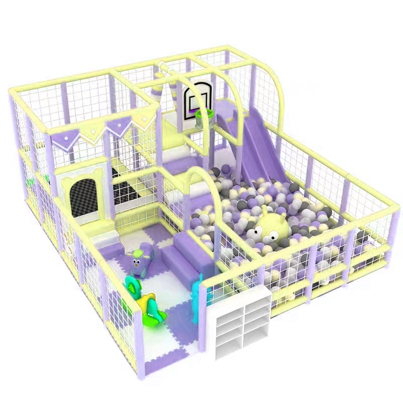 Nhà bóng liên hoàn KVCTE0166- Báo giá khu vui chơi liên hoàn nhà bóng cầu trượt - Indoor play ground