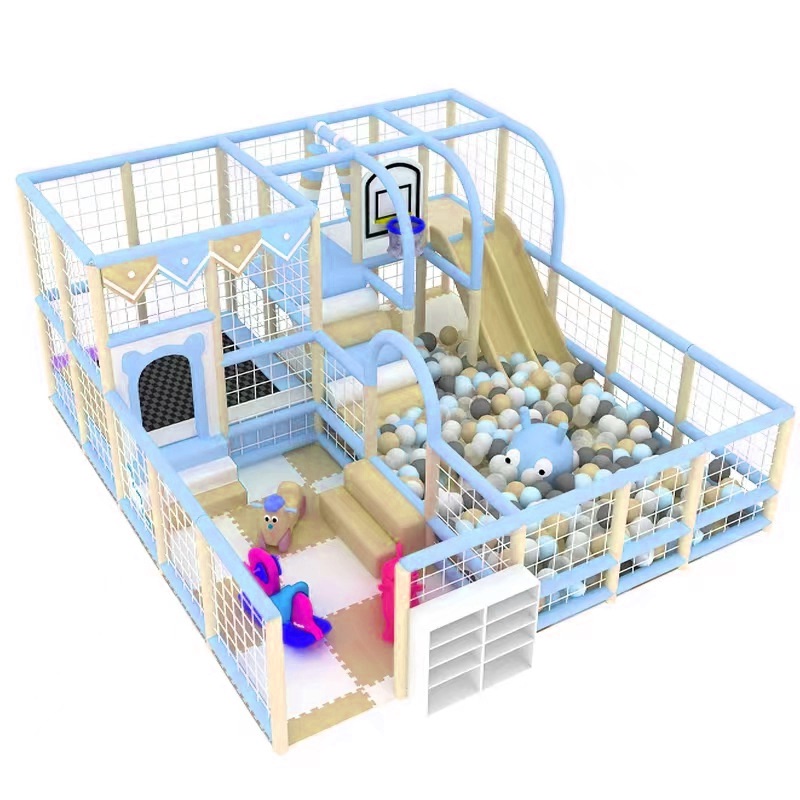 Nhà bóng liên hoàn KVCTE0166- Báo giá khu vui chơi liên hoàn nhà bóng cầu trượt - Indoor play ground