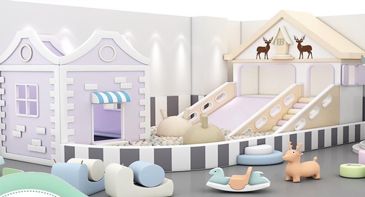 Indoor Playground KVCTE01121- Liên hoàn cầu trượt nhà bóng trong nhà mầm non