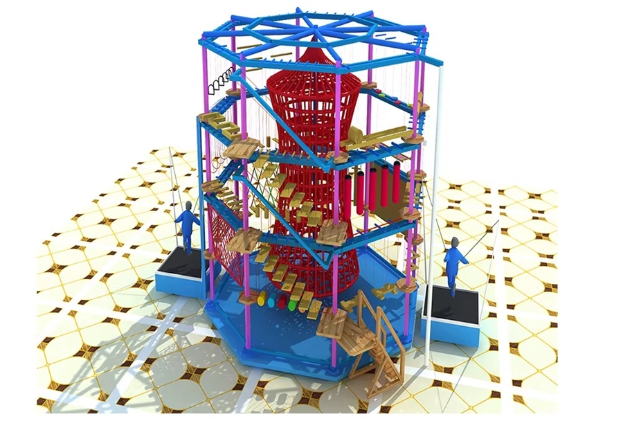 Khu vui chơi phiêu lưu trên cao TTTCKB28 Dochoikinhbac- Khu vui chơi hấp dẫn độc đáo thu hút