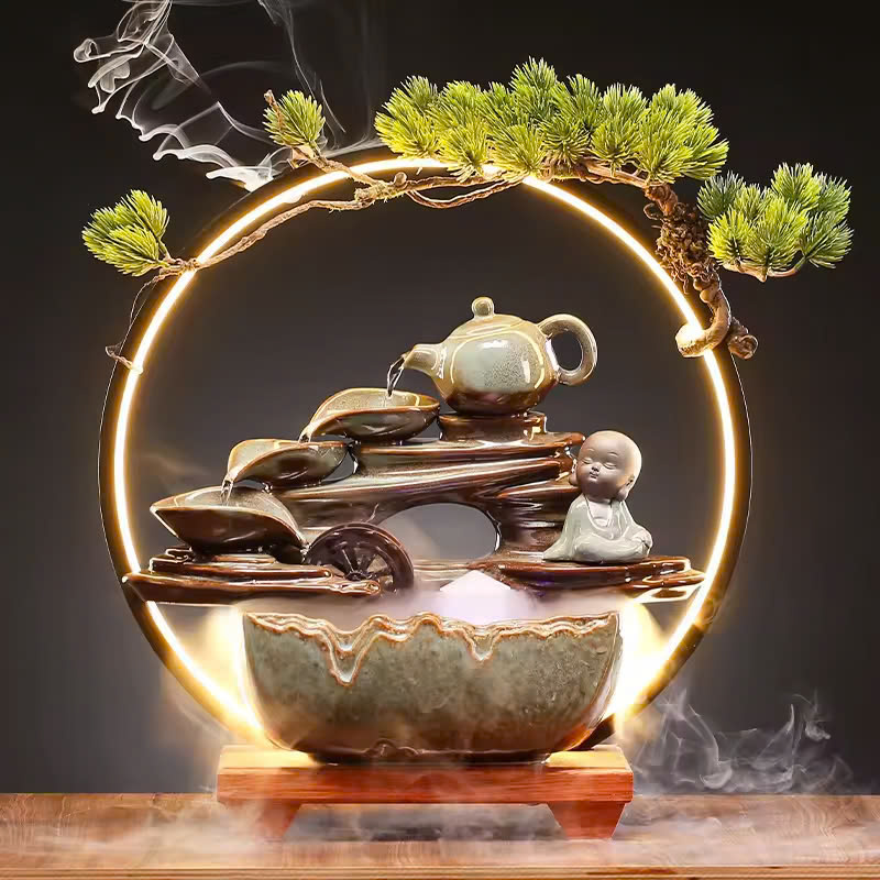 Đặt Tiểu Cảnh Thác Nước Mini Trong Nhà: Tinh Hoa Phong Thủy Và Lợi Ích Tinh Thần