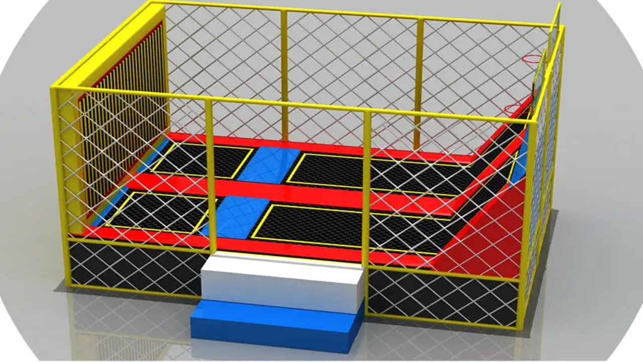 Báo giá Mô hình Sàn nhún trampoline dính tường Model trampoline KVCTP0126