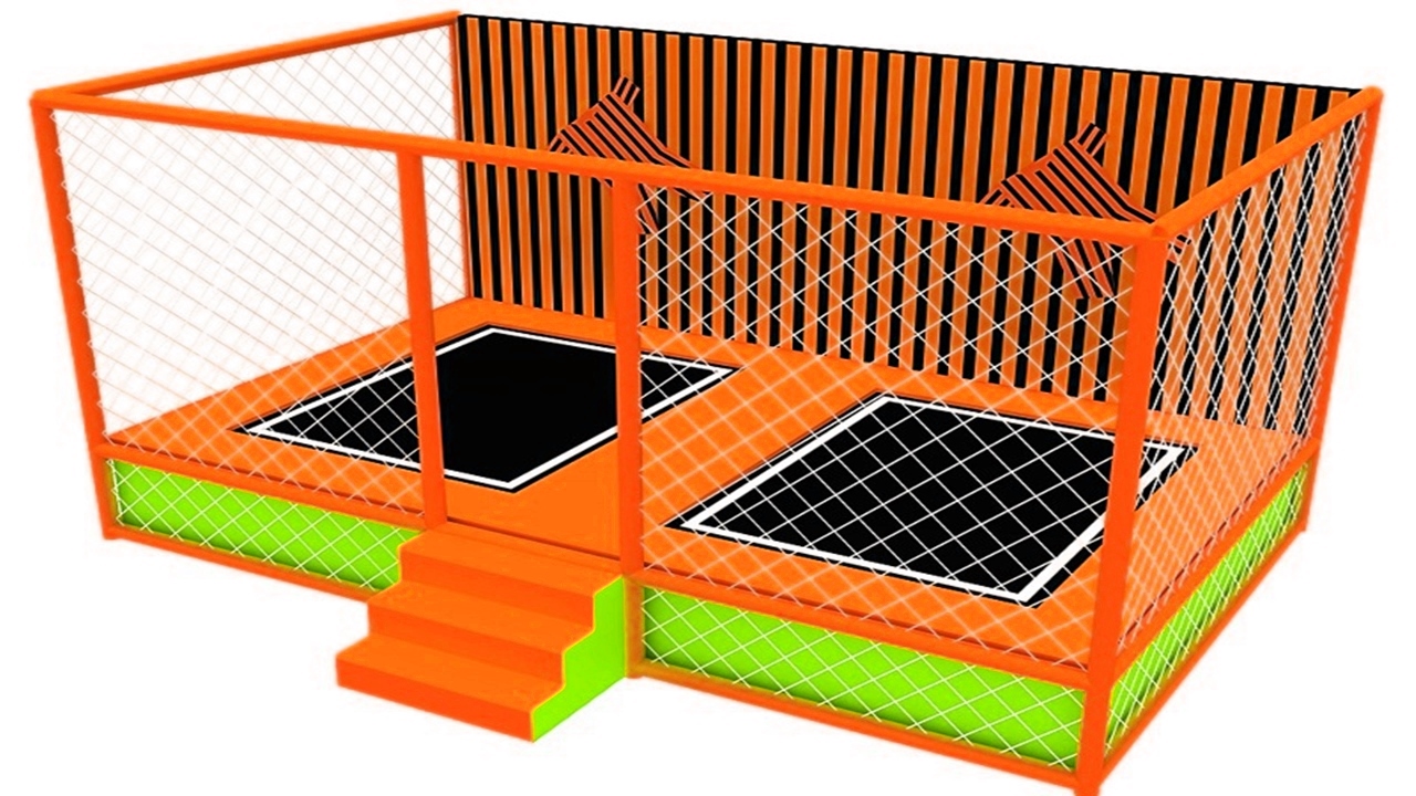 Báo giá Mô hình Trampoline vui chơi nhún nhảy sàn dính tường Model trampoline KVCTP0129